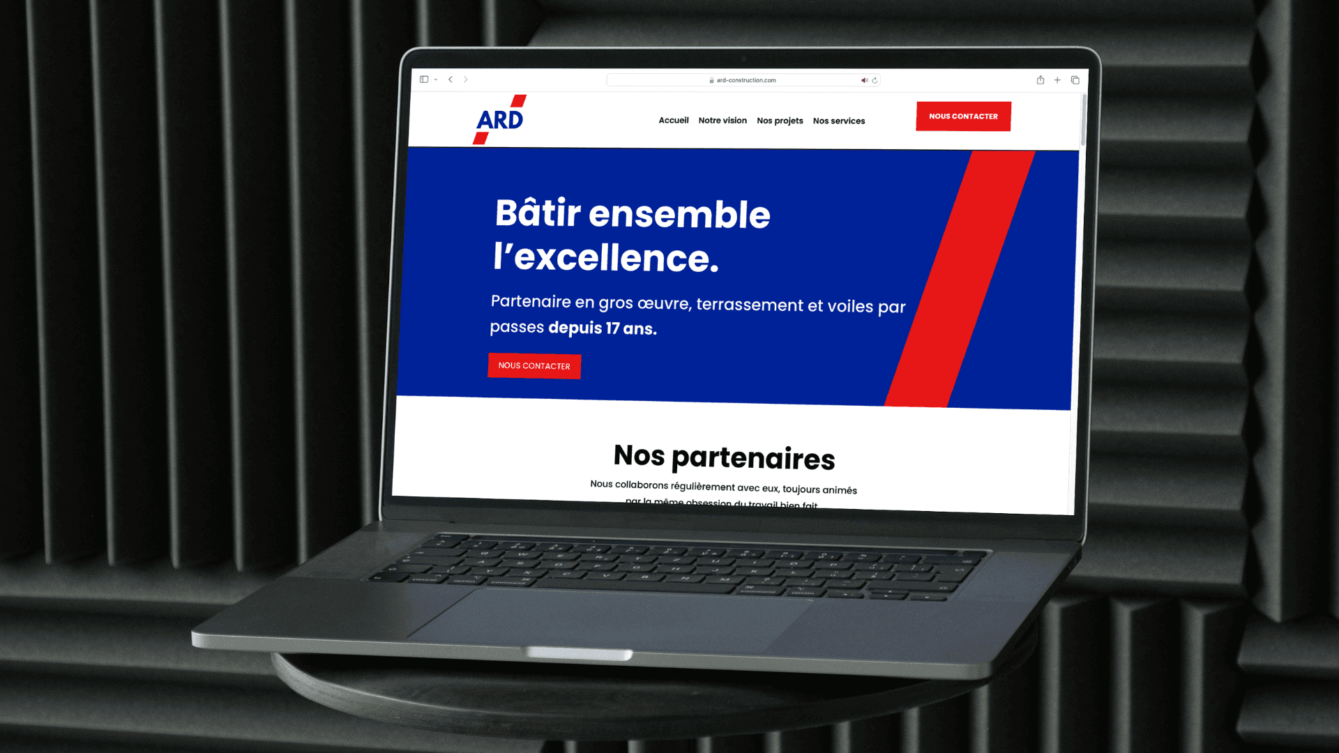 Aperçu du site ARB Construction