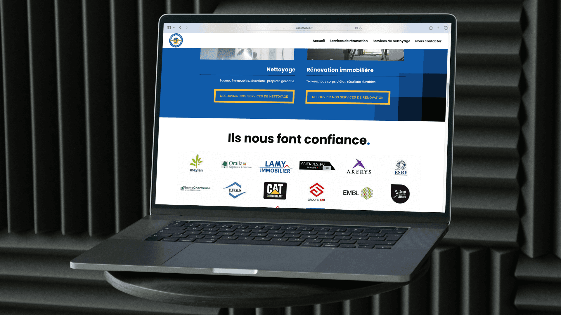 Aperçu du site Cap Services