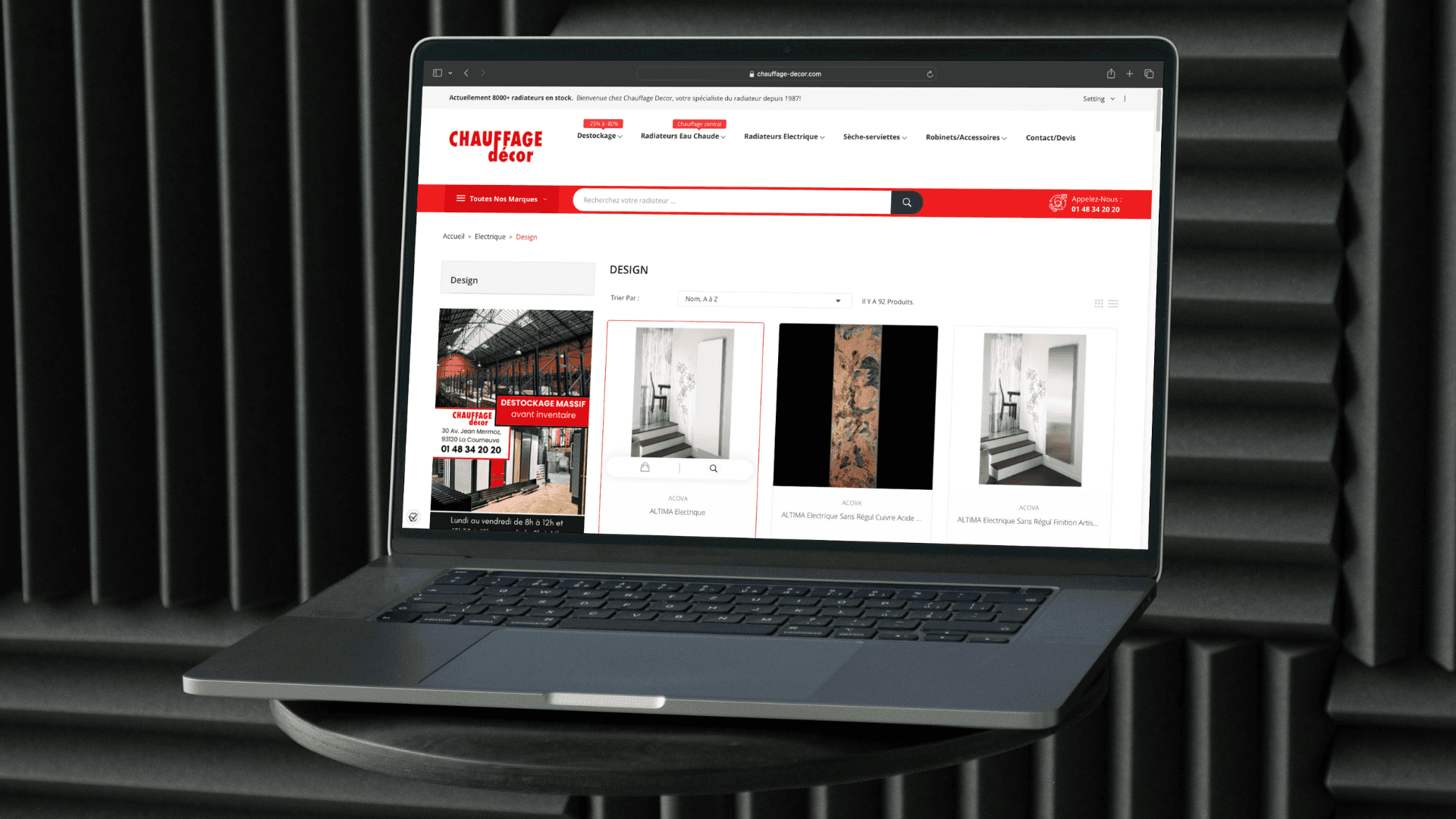 Aperçu du site Chauffage Decor