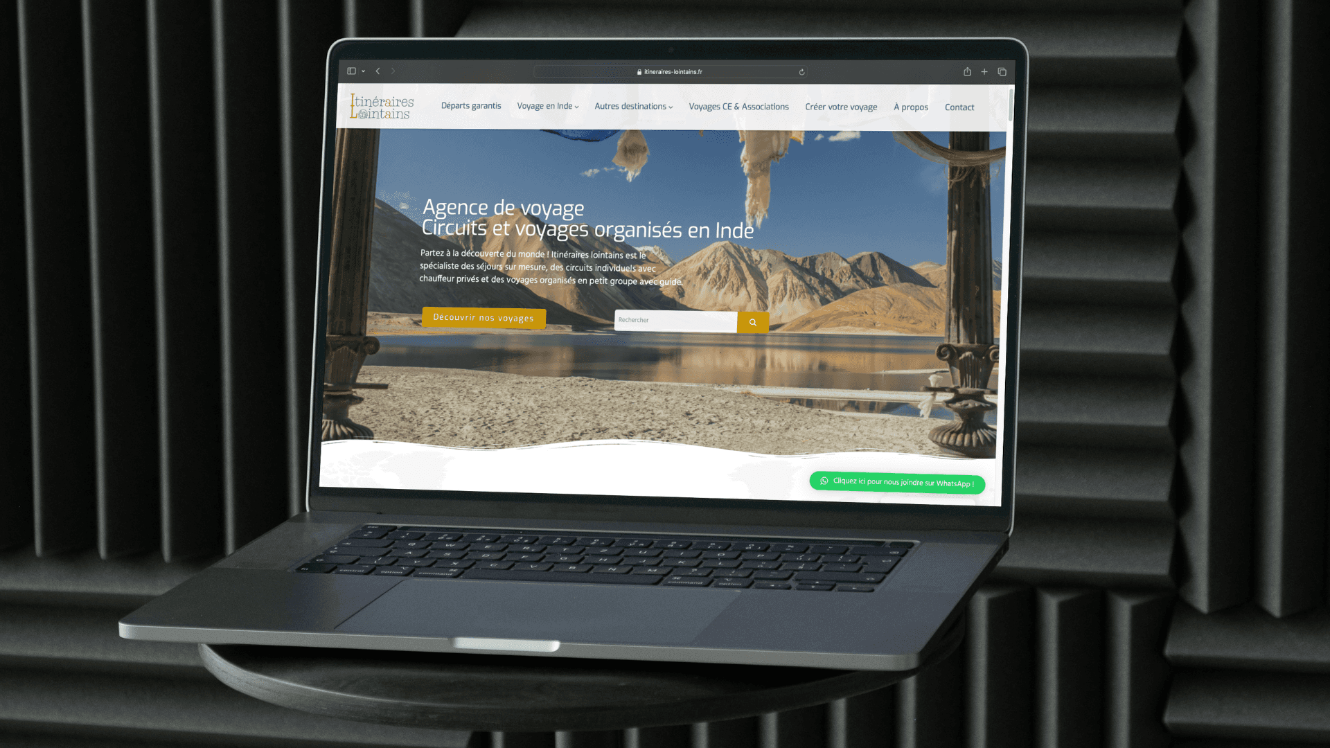 Aperçu du site Itinéraires Lointains, agence de voyage